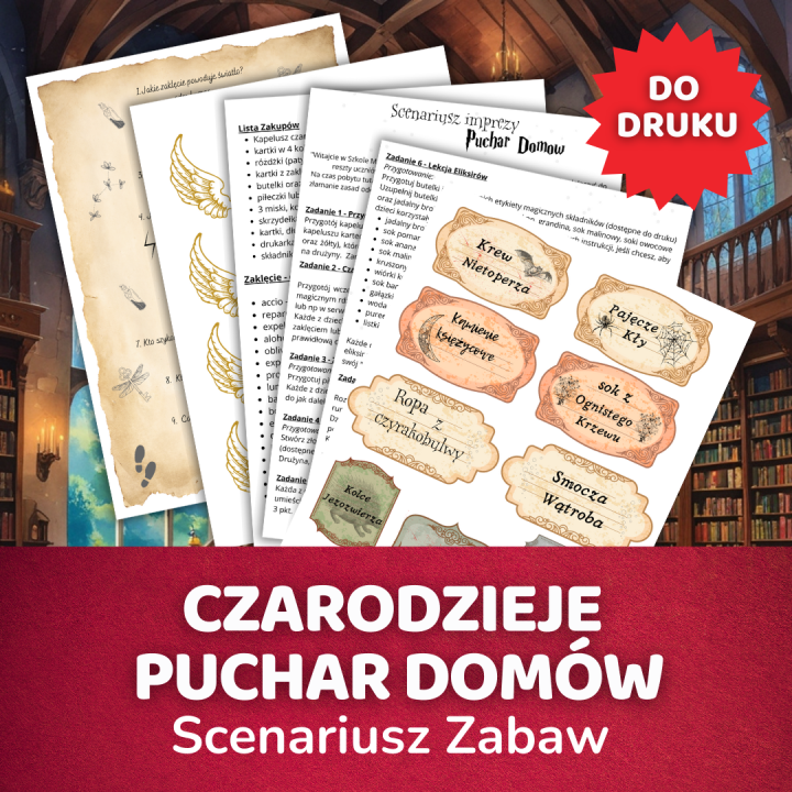 Scenariusz zabaw urodzinowych czarodzieje puchar domów .png