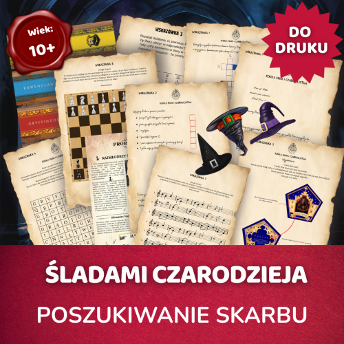 Czarodziejska przygoda - szkoła magii poszukiwanie skarbu do druku.png