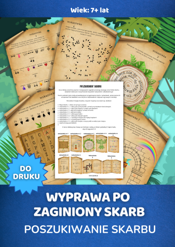 Wyprawa po zaginiony skarb gra do druku poszukiwanie skarbu  .png