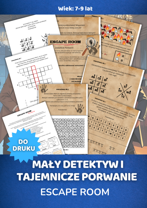 Mały detektyw i Tajemniczy Porwanie Gra do druku poszukiwanie skarbu.png