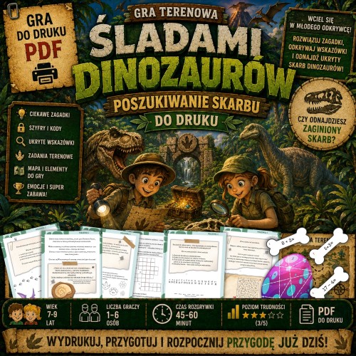 Śladami Dinozaurów – Gra Terenowa Poszukiwanie Skarbu do Druku (2).jpg