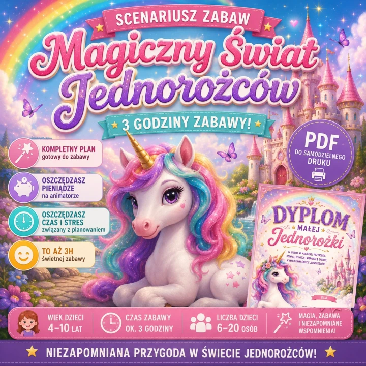 Scenariusz zabaw magiczny świat jednorożców dla dzieci.jpg